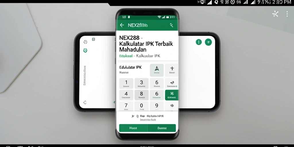 Antarmuka user-friendly NEX288 untuk Kalkulator IPK yang efektif.