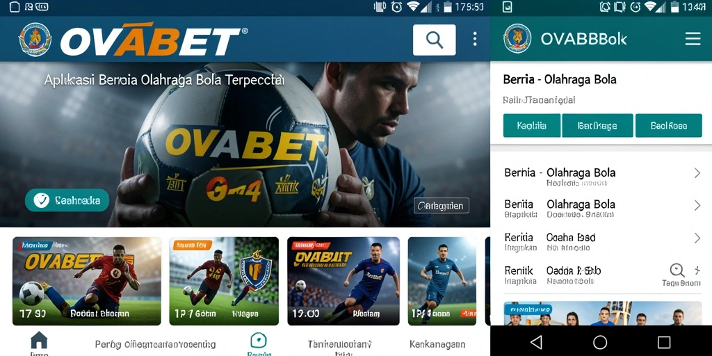 Antarmuka OVABET menampilkan berita olahraga bola secara jelas dan informatif.
