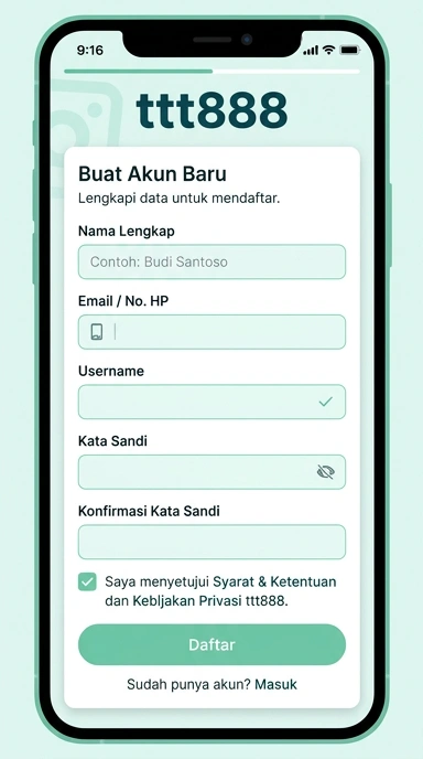 Panduan Lengkap Registrasi Akun ttt888 untuk Pengguna Android